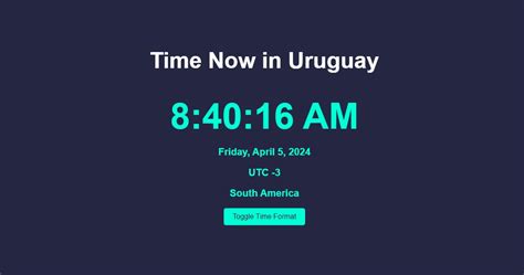 time in uruguay|Time in Uruguay now.